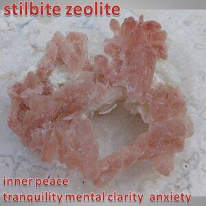 Stilbite Zeolite crystal mineral specimen 03